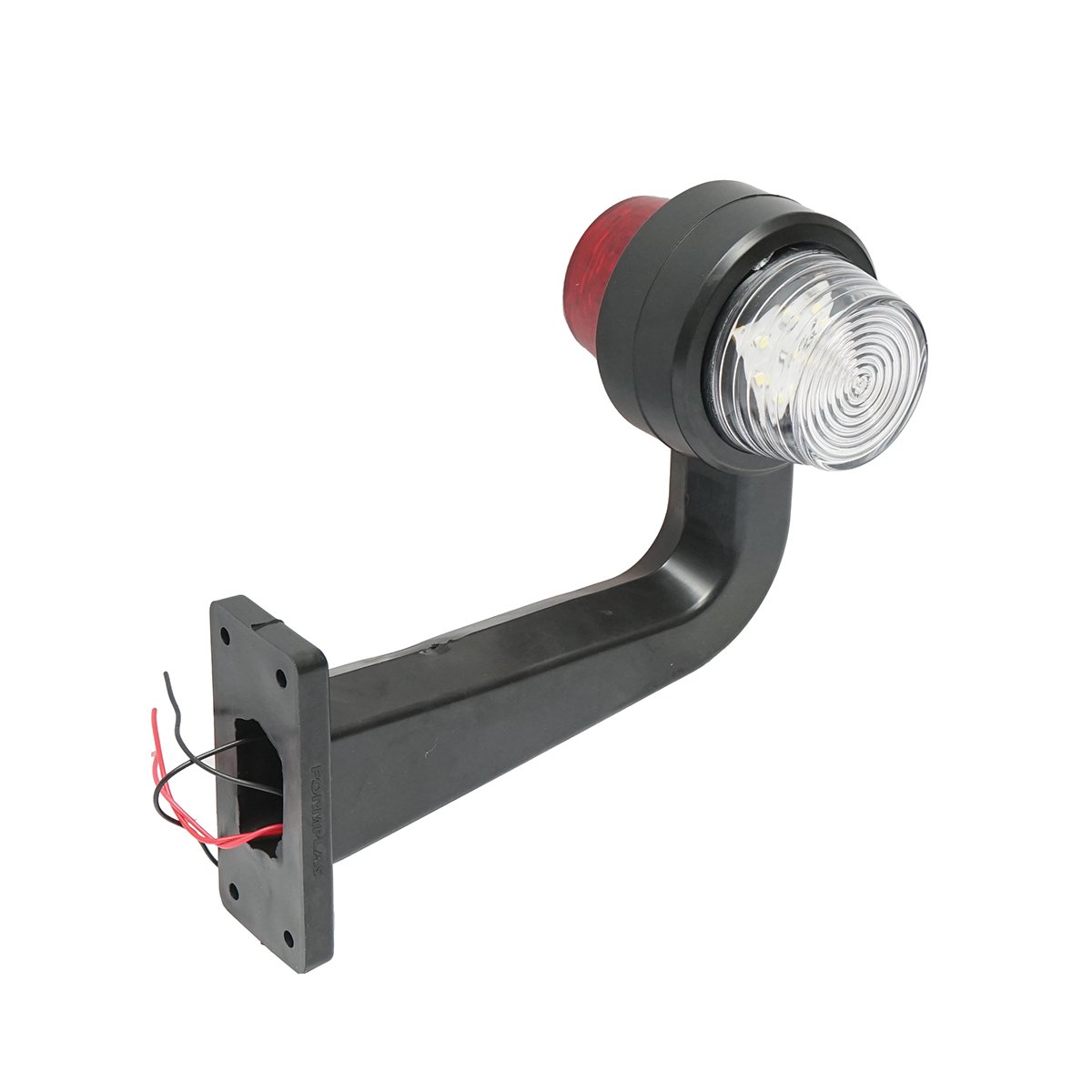 Set lampi laterale gabarit LED cu brat 12-24V, rosu-alb FR0157 Breckner Germany